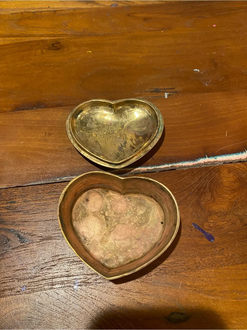 Brass Heart Jewelry Trinket Box – Gold Heart Jewelry Organizer